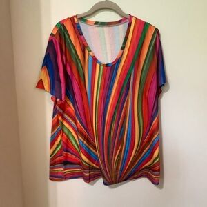 Multicolor Striped Women's Top